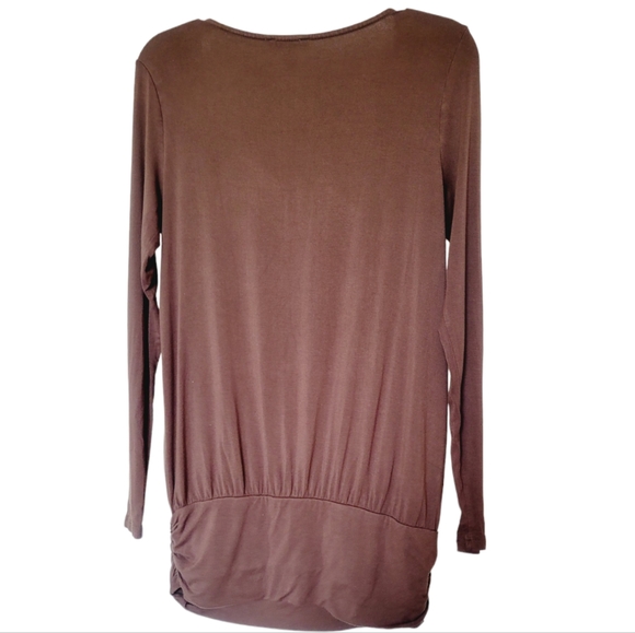 Boston Proper Scoopneck Bottom Banded Blouse - Picture 2 of 8